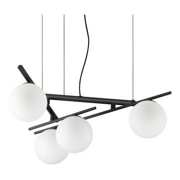 Ideal Lux - Lustre LED suspenso ATLAS 4xG9/3W/230V preto