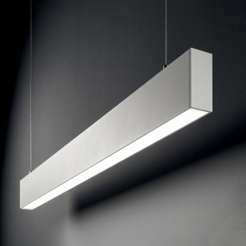Ideal Lux - Lustre LED suspenso com cabo STEEL LED/29W/230V 4000K IRC 90 120 cm branco