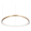 Ideal Lux - Lustre LED suspenso em cabo GEMINI LED/56W/230V 4000K Ø 81 cm IRC 90 latão
