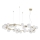 Ideal Lux - Lustre LED suspenso em cabo PERLAGE 30xG9/3W/230V 143 cm dourado/branco