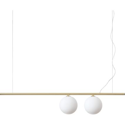 Ideal Lux - Lustre LED suspenso em cabo PERLINE 2xG9/3W/230V dourado