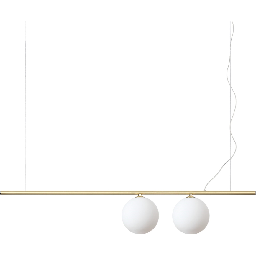 Ideal Lux - Lustre LED suspenso em cabo PERLINE 2xG9/3W/230V dourado