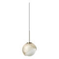 Ideal Lux - Lustre LED suspenso por cabo BLOOM 1xG9/3W/230V diâmetro 11,5 cm dourado/bege fumado