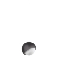 Ideal Lux - Lustre LED suspenso por cabo BLOOM 1xG9/3W/230V Ø 11,5 cm, preto