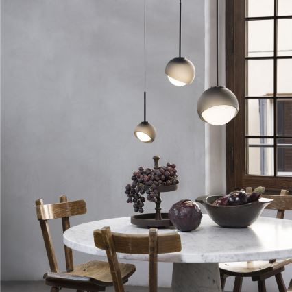 Ideal Lux - Lustre LED suspenso por cabo BLOOM 1xG9/3W/230V Ø 11,5 cm, preto