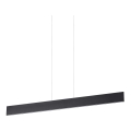 Ideal Lux - Lustre LED suspenso por cabo DESK LED/32W/230V 102,5 cm CRI 90 preto