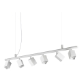 Ideal Lux - Lustre LED suspenso por cabo DYNAMITE 6xGU10/7W/230V CRI 90 branco