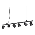 Ideal Lux - Lustre LED suspenso por cabo DYNAMITE 6xGU10/7W/230V IRC 90 preto