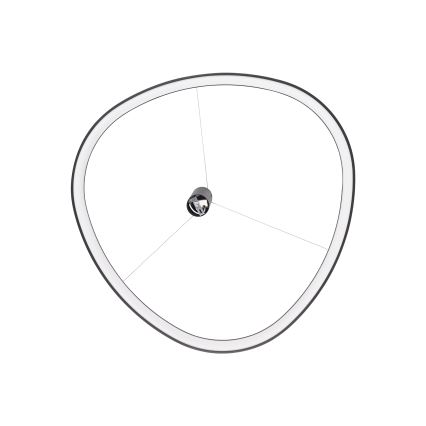 Ideal Lux - Lustre LED suspenso por cabo GEMINI LED/36W/230V 4000K Ø 42,5 cm IRC 90 preto