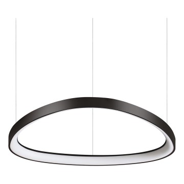 Ideal Lux - Lustre LED suspenso por cabo GEMINI LED/47W/230V 2700K, diâmetro 61 cm, CRI 90, preto