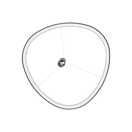 Ideal Lux - Lustre LED suspenso por cabo GEMINI LED/47W/230V 2700K, diâmetro 61 cm, CRI 90, preto
