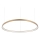 Ideal Lux - Lustre LED suspenso por cabo GEMINI LED/78W/230V 2700K diâmetro 105 cm CRI 90 latão