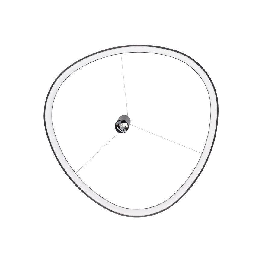 Ideal Lux - Lustre LED suspenso por cabo GEMINI LED/78W/230V 2700K Ø 105 cm CRI 90 preto