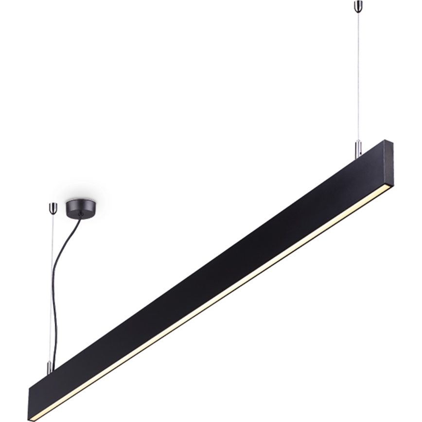 Ideal Lux - Lustre LED suspenso por cabo LINUS LED/32W/230V 4000K CRI 90 120 cm preto