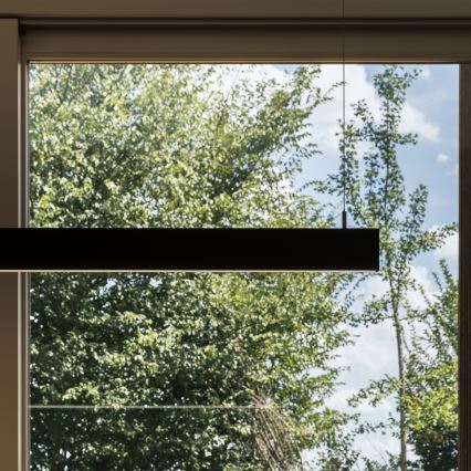 Ideal Lux - Lustre LED suspenso por cabo LINUS LED/32W/230V 4000K CRI 90 120 cm preto