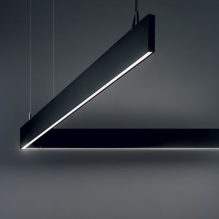 Ideal Lux - Lustre LED suspenso por cabo LINUS LED/32W/230V 4000K CRI 90 120 cm preto