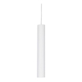 Ideal Lux - Lustre LED suspenso por cabo LOOK 1xGU10/7W/230V CRI 90 diâmetro 6 cm branco