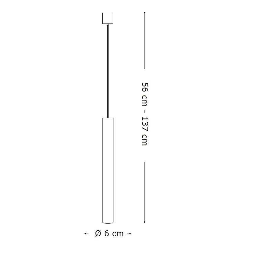 Ideal Lux - Lustre LED suspenso por cabo LOOK 1xGU10/7W/230V CRI 90 diâmetro 6 cm branco
