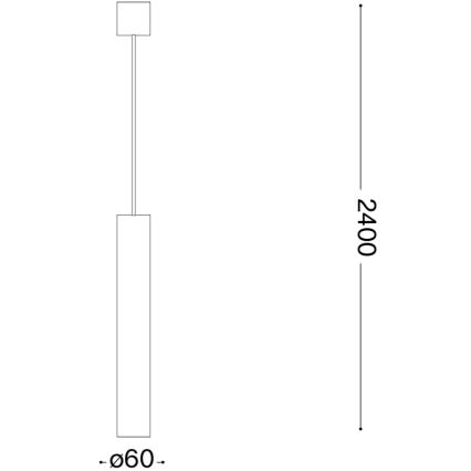 Ideal Lux - Lustre LED suspenso por cabo LOOK 1xGU10/7W/230V CRI 90 diâmetro 6 cm cromado brilhante
