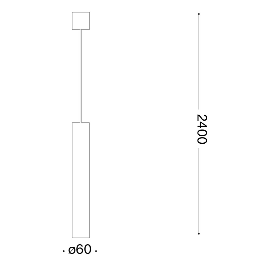 Ideal Lux - Lustre LED suspenso por cabo LOOK 1xGU10/7W/230V CRI 90 diâmetro 6 cm cromado brilhante