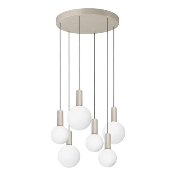 Ideal Lux - Lustre LED suspenso por cabo ODEON LED/39W/230V CRI 90 diâmetro 57 cm bege/branco