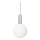 Ideal Lux - Lustre LED suspenso por cabo ODEON LED/8W/230V CRI 90 Ø 20 cm bege/branco