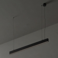 Ideal Lux - Lustre LED suspenso por cabo OFFICE LED/30W/230V 3000K CRI 90 preto