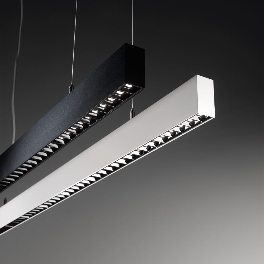 Ideal Lux - Lustre LED suspenso por cabo OFFICE LED/30W/230V 4000K CRI 90 preto