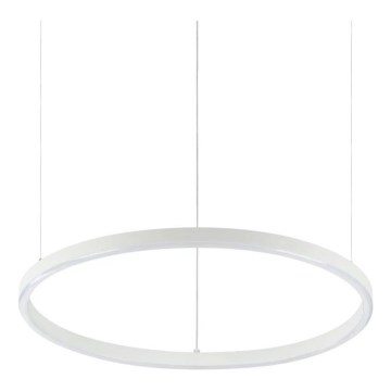 Ideal Lux - Lustre LED suspenso por cabo ORACLE SLIM LED/29W/230V 2700K CRI 90 Ø 50 cm branco