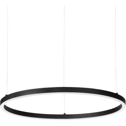 Ideal Lux - Lustre LED pendente em cabo ORACLE SLIM LED/29W/230V 2700K CRI 90 Ø 50 cm preto