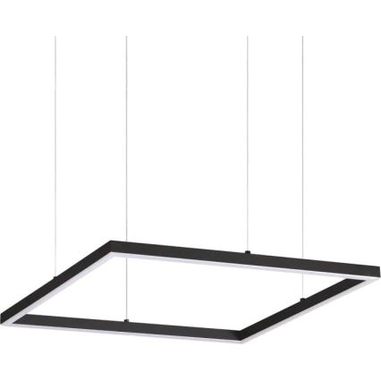 Ideal Lux - Lustre LED suspenso por cabo ORACLE SLIM LED/33W/230V 3000K CRI 90 50x50 cm preto