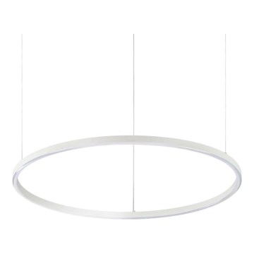 Ideal Lux - Lustre LED suspenso por cabo ORACLE SLIM LED/37W/230V 2700K CRI 90 Ø 70 cm branco