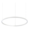 Ideal Lux - Lustre LED suspenso por cabo ORACLE SLIM LED/37W/230V 3000K IRC 90 diâmetro 70 cm branco
