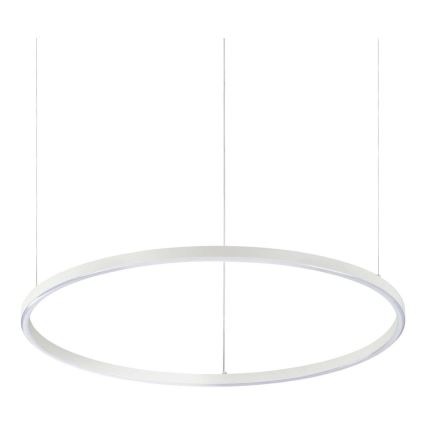 Ideal Lux - Lustre LED suspenso por cabo ORACLE SLIM LED/37W/230V 3000K IRC 90 diâmetro 70 cm branco