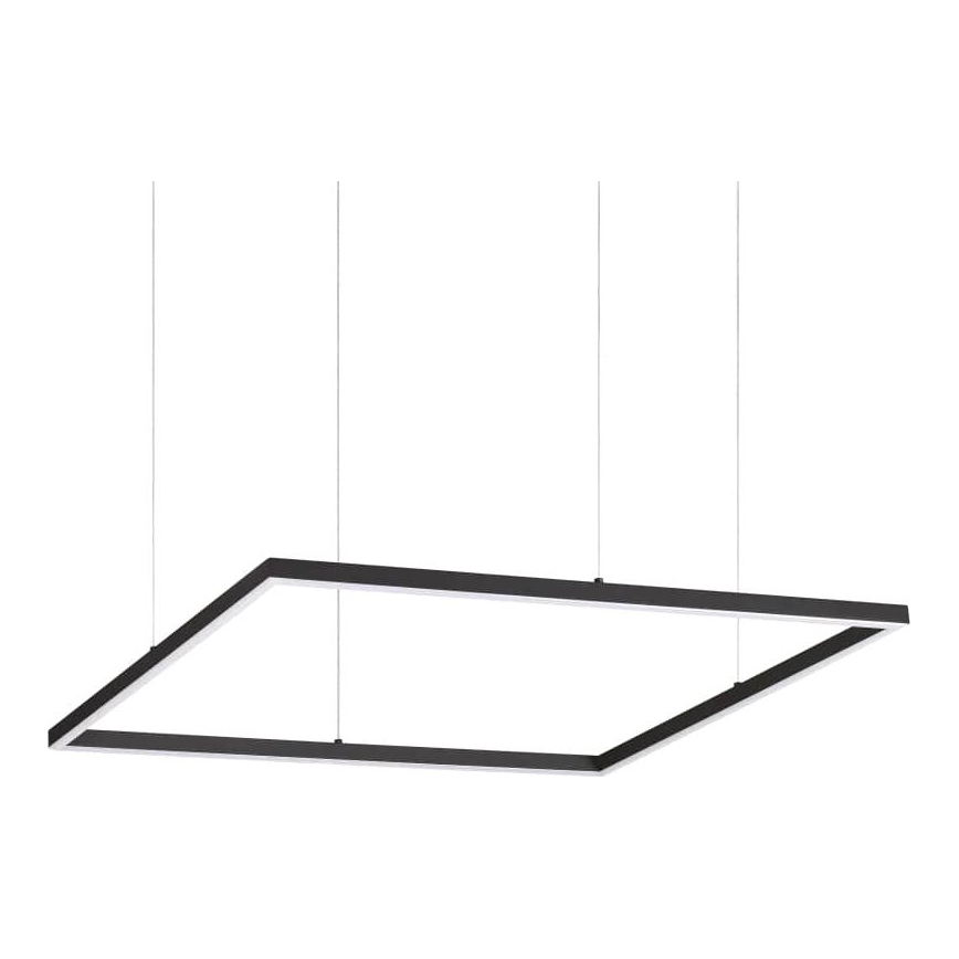 Ideal Lux - Lustre LED suspenso por cabo ORACLE SLIM LED/44W/230V 3000K CRI 90 70x70 cm preto