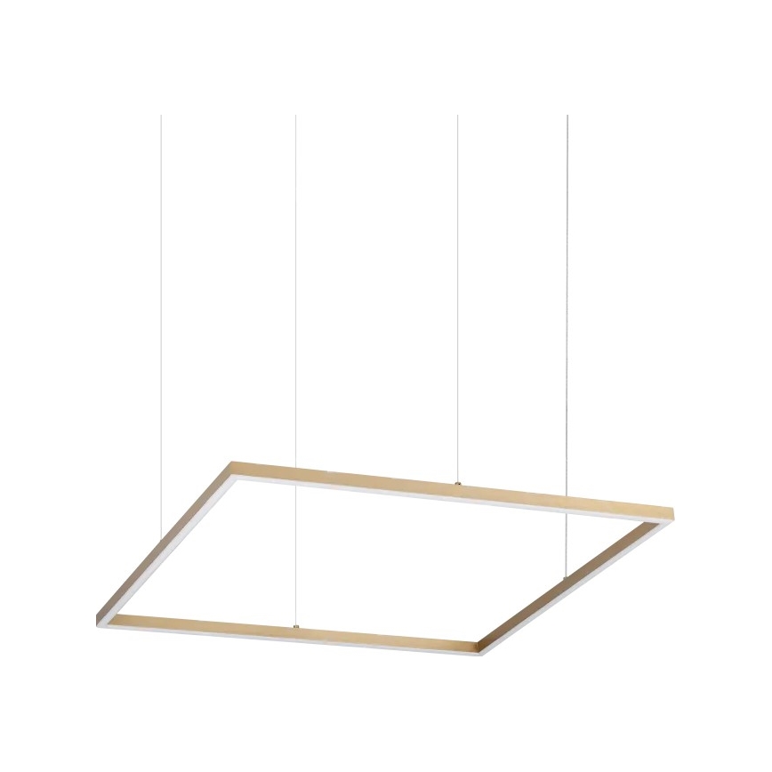Ideal Lux - Lustre LED suspenso por cabo ORACLE SLIM LED/44W/230V 3000K CRI 90 70x70 cm dourado