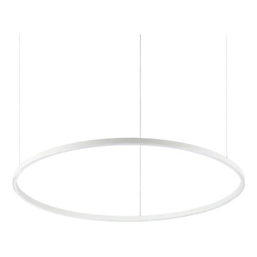 Ideal Lux - Lustre LED suspenso por cabo ORACLE SLIM LED/53W/230V 2700K IRC 90 Ø 90 cm branco