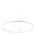 Ideal Lux - Lustre LED suspenso por cabo ORACLE SLIM LED/53W/230V 4000K CRI 90 Ø 90 cm branco