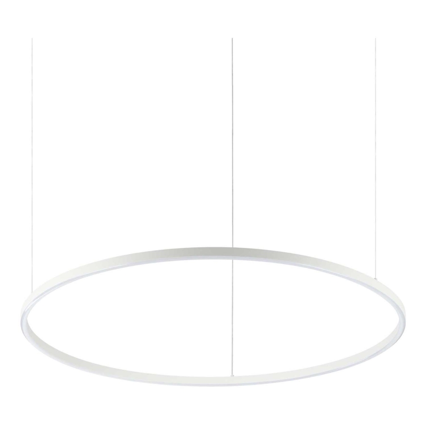 Ideal Lux - Lustre LED suspenso por cabo ORACLE SLIM LED/53W/230V 4000K CRI 90 Ø 90 cm branco