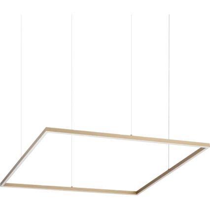 Ideal Lux - Lustre LED suspenso por cabo ORACLE SLIM LED/53W/230V 3000K CRI 90 90x90 cm dourado