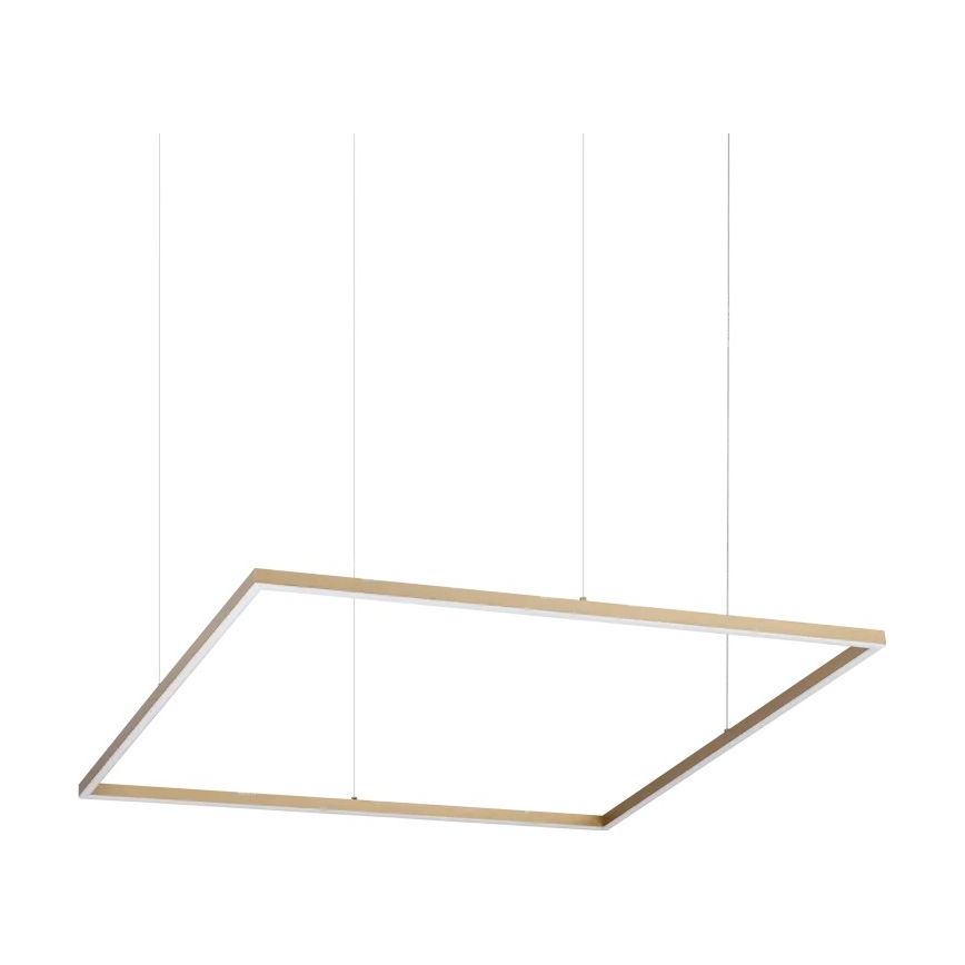Ideal Lux - Lustre LED suspenso por cabo ORACLE SLIM LED/53W/230V 3000K CRI 90 90x90 cm dourado