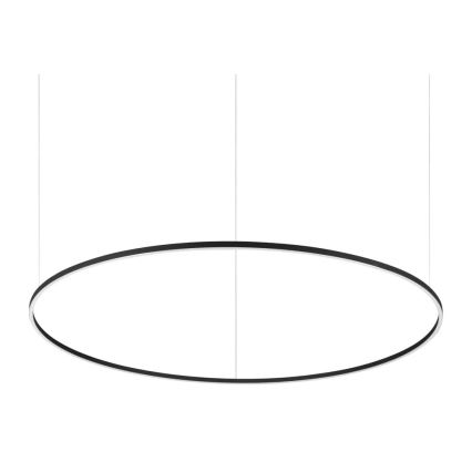 Ideal Lux - Lustre LED dimerizável suspenso por cabo ORACLE SLIM LED/77W/230V 3000K CRI 90 Ø 150 cm preto