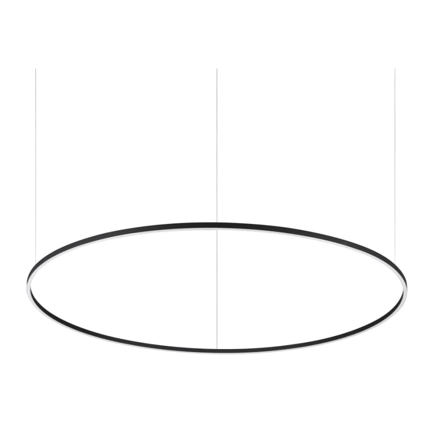 Ideal Lux - Lustre LED dimerizável suspenso por cabo ORACLE SLIM LED/77W/230V 3000K CRI 90 Ø 150 cm preto