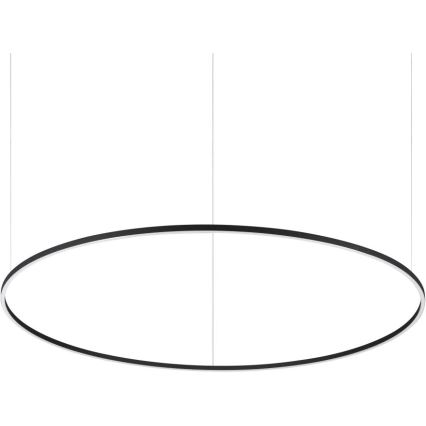 Ideal Lux - Lustre LED suspenso em cabo ORACLE SLIM LED/83W/230V 2700K CRI 90 Ø 150 cm preto
