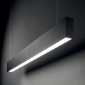 Ideal Lux - Lustre LED suspenso por cabo STEEL LED/29W/230V 4000K CRI 90 120 cm preto