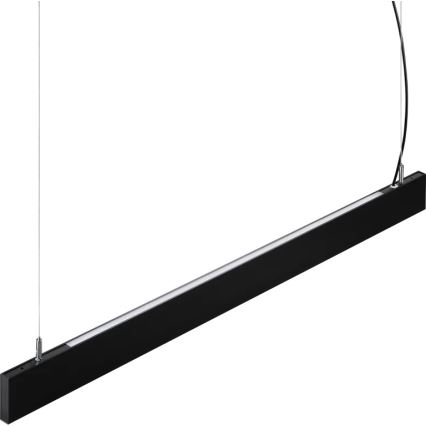 Ideal Lux - Lustre LED suspenso por cabo STEEL LED/29W/230V 4000K CRI 90 120 cm preto