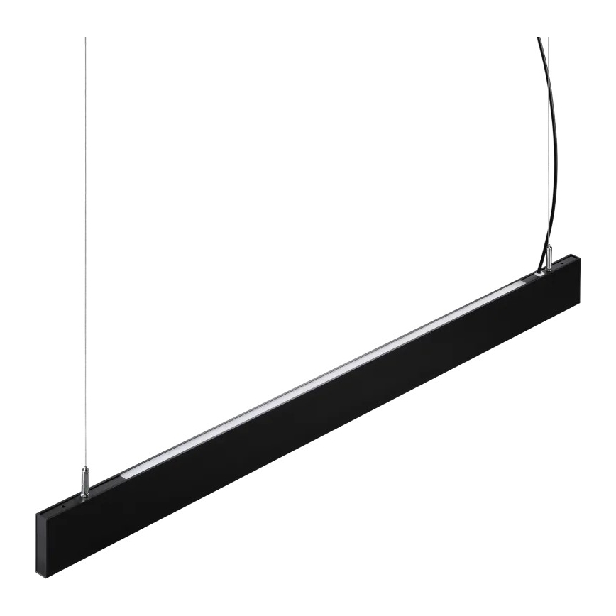 Ideal Lux - Lustre LED suspenso por cabo STEEL LED/29W/230V 4000K CRI 90 120 cm preto