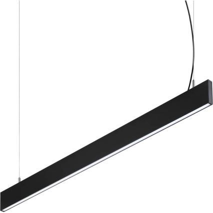 Ideal Lux - Lustre LED suspenso por cabo STEEL LED/29W/230V 4000K CRI 90 120 cm preto