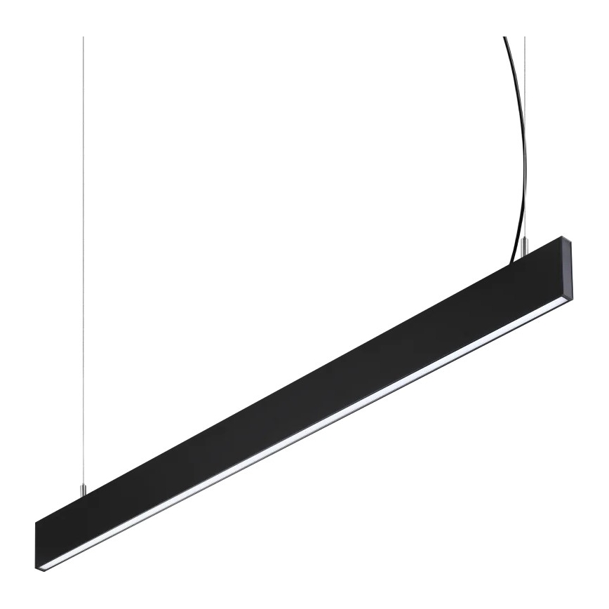 Ideal Lux - Lustre LED suspenso por cabo STEEL LED/29W/230V 4000K CRI 90 120 cm preto
