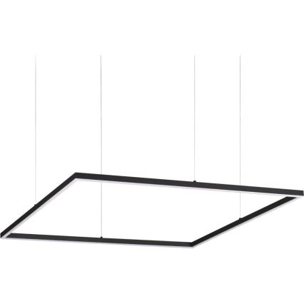 Ideal Lux - Lustre LED suspenso por cabo ORACLE SLIM LED/53W/230V 3000K CRI 90 90x90 cm preto